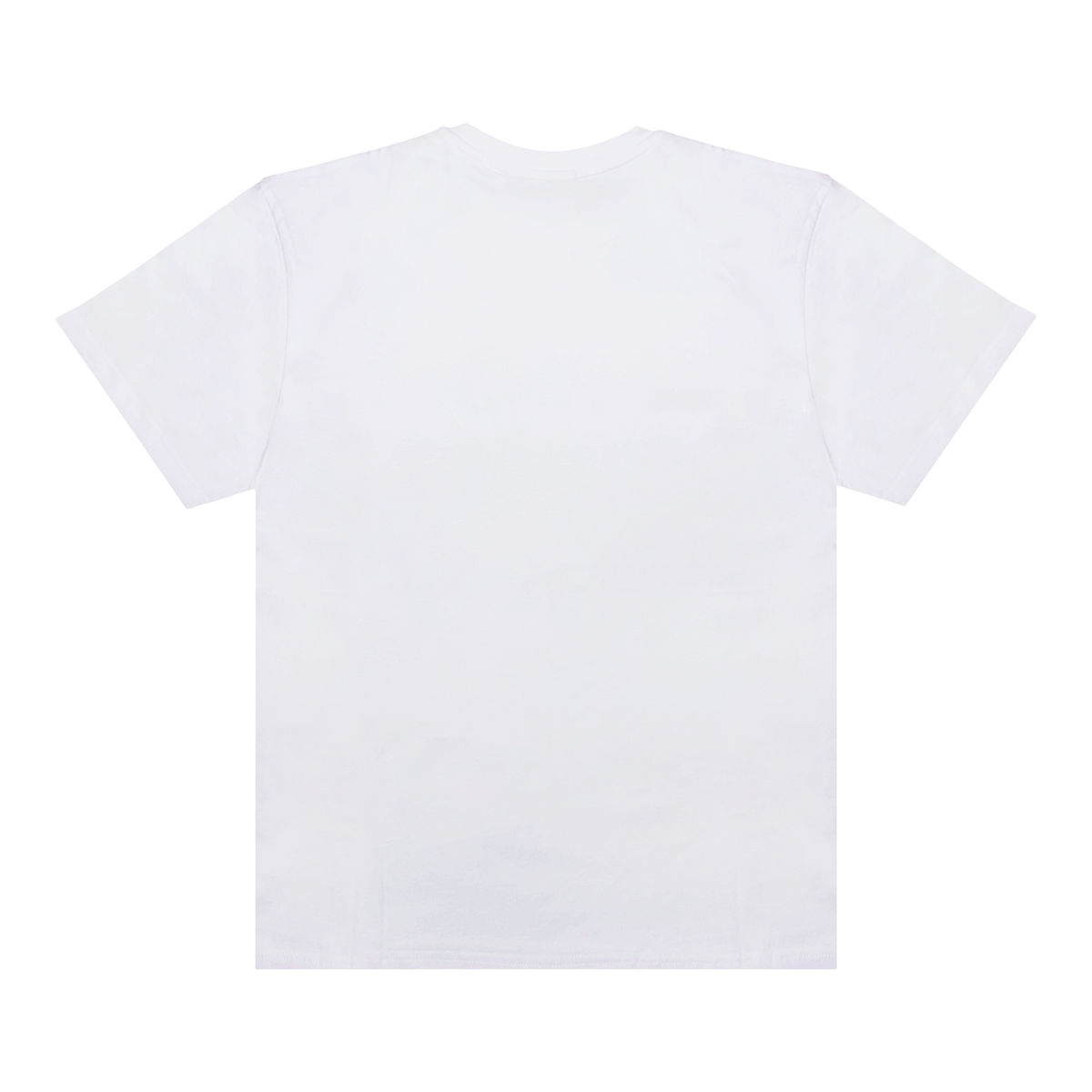 Back of white short-sleeve MAD Architects LMNA Sketch T-shirt, shown flat on a white background.