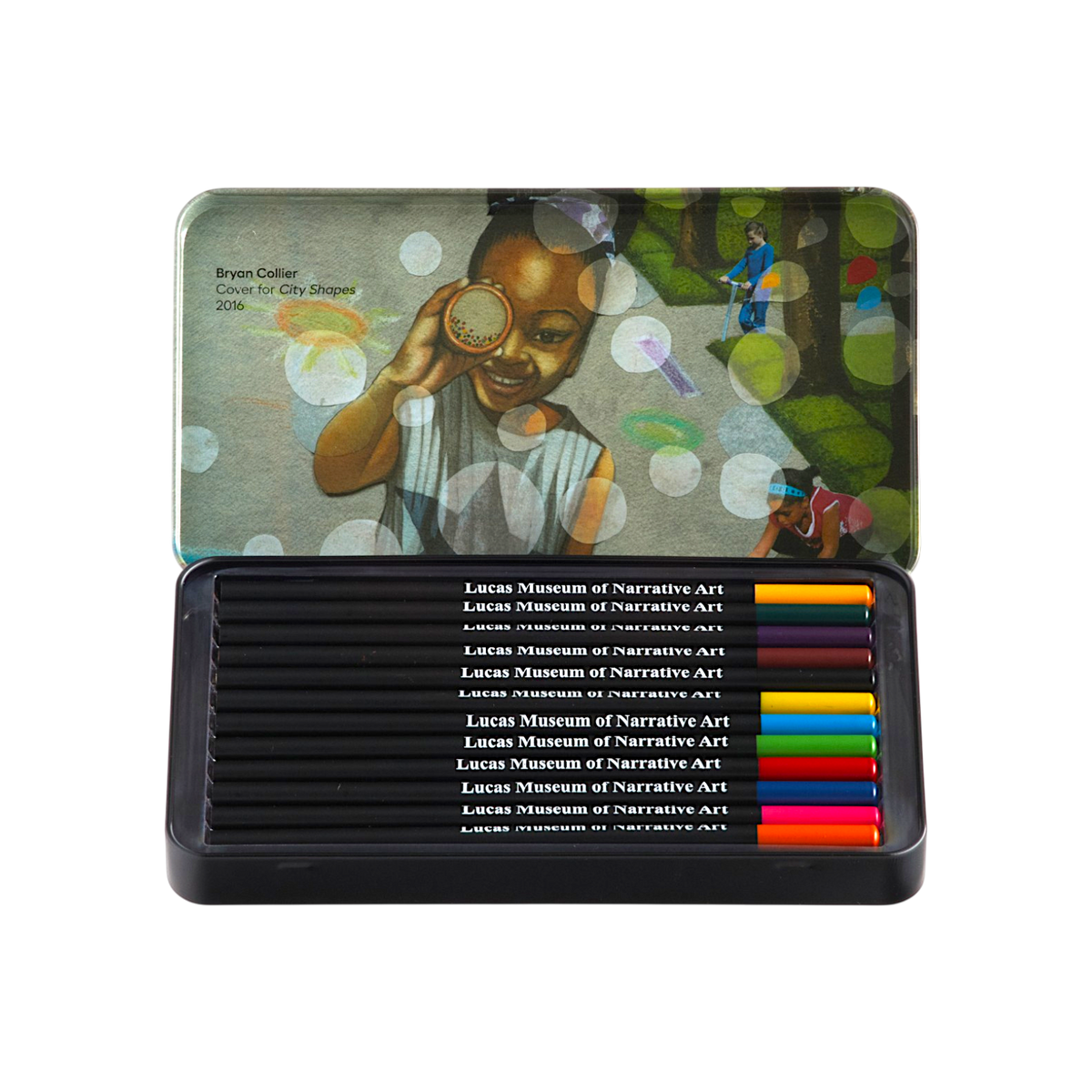 Collier City Shapes Color Pencil Tin