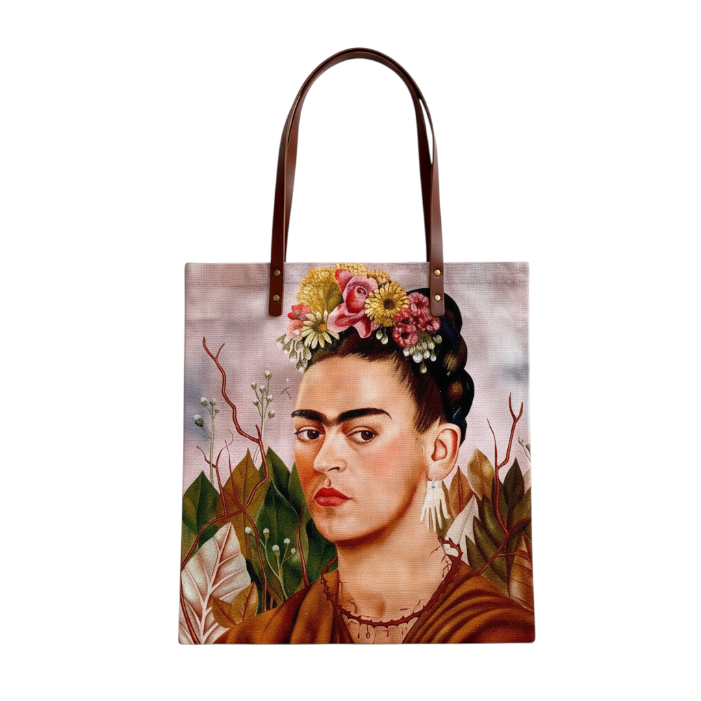 Frida Kahlo Self-Portrait Canvas Tote