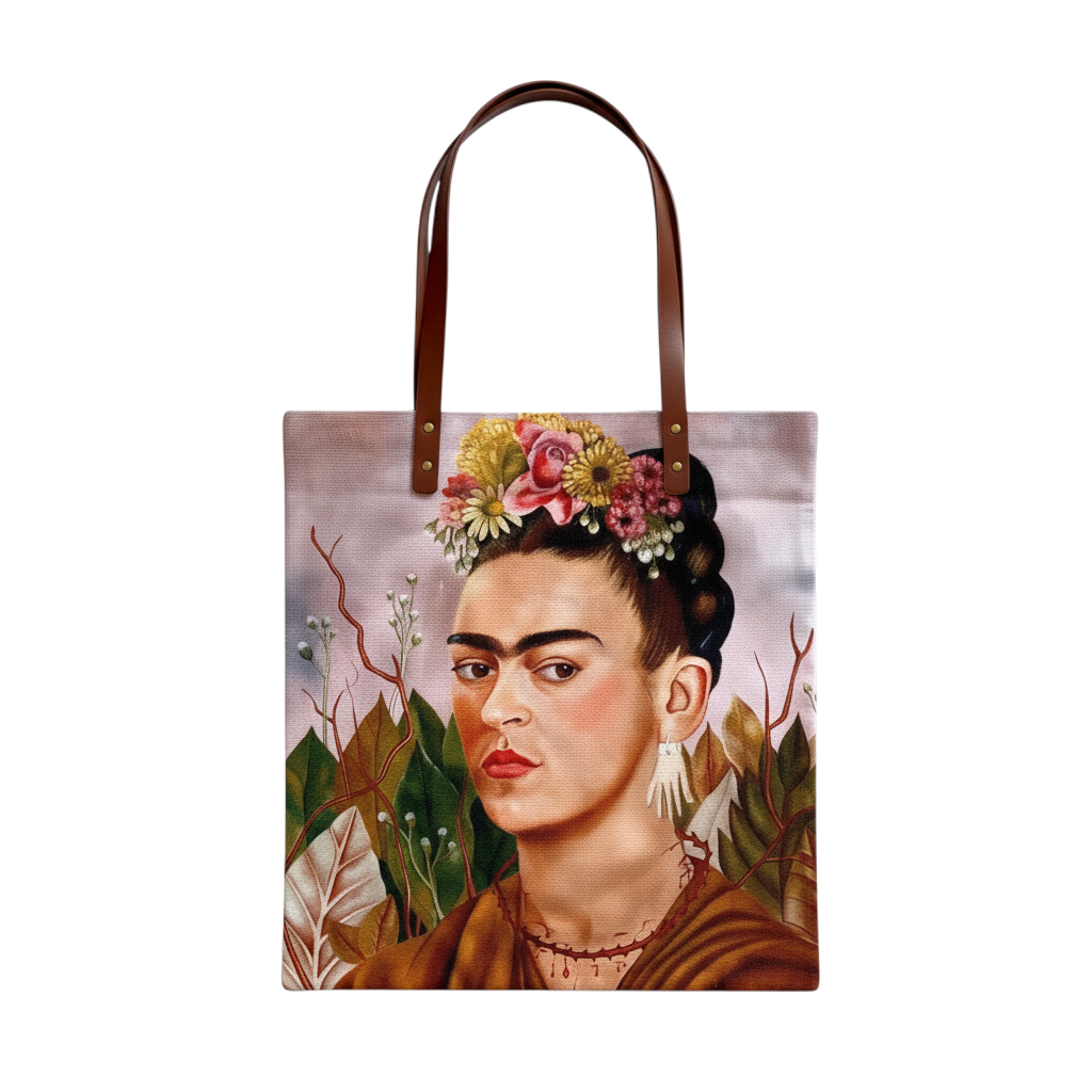 Frida Kahlo Self-Portrait Canvas Tote
