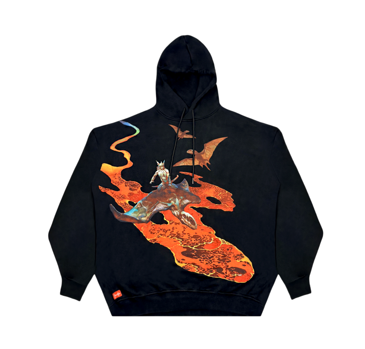 Frank Frazetta Thongor in the City of Magicians Extra Oversized Hoodie