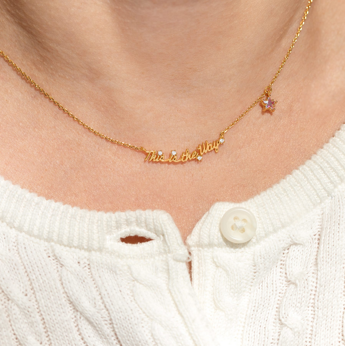 This is the Way Gold Necklace