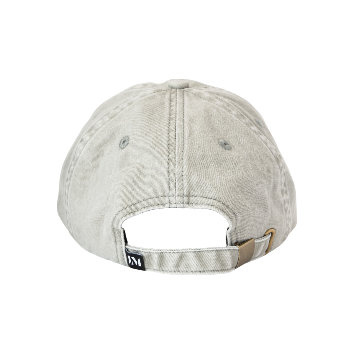 Light gray washed cotton baseball cap featuring “Warrior Princess” embroidered in purple on the front, shown against a white background.