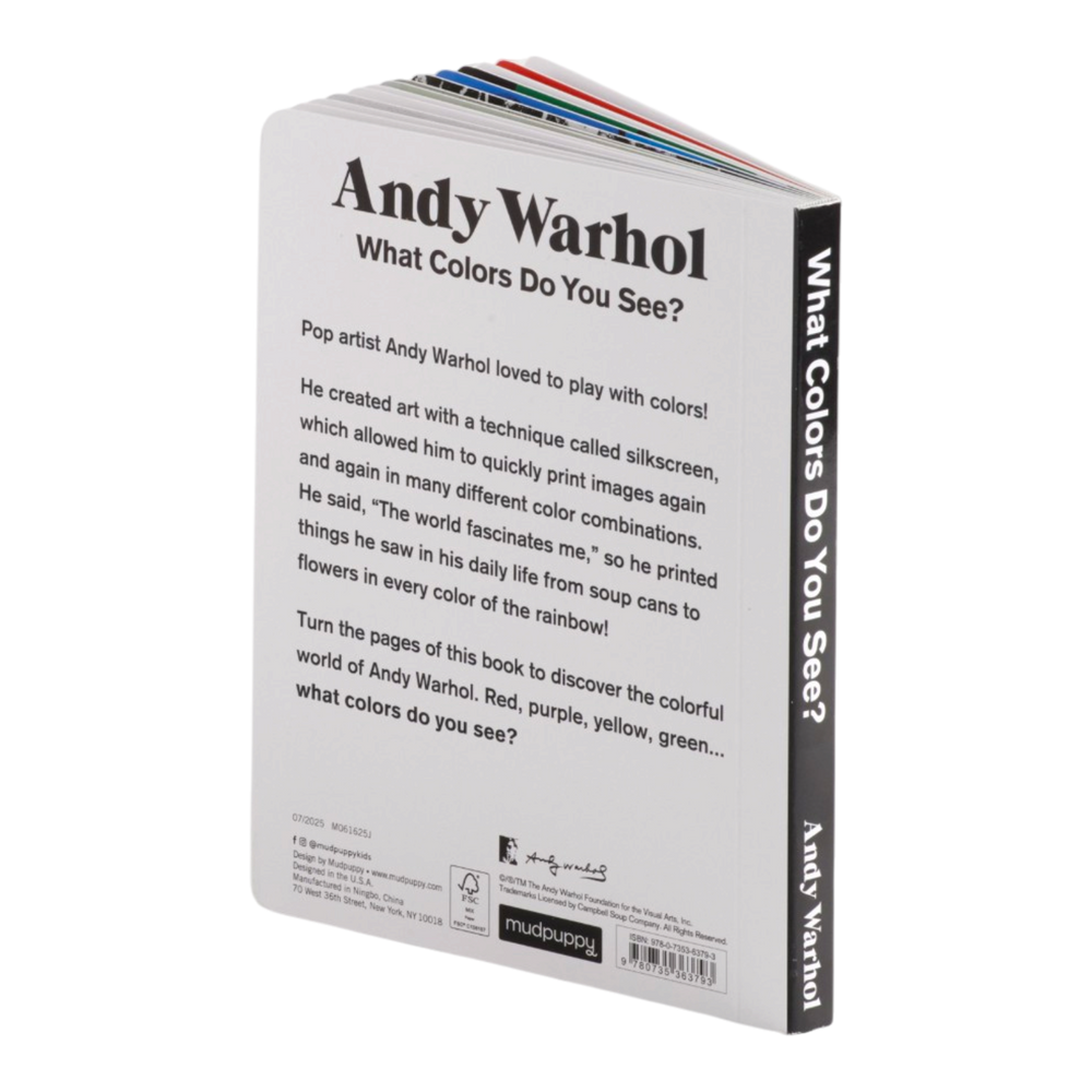 Andy Warhol - What Colors Do You See? Board Book