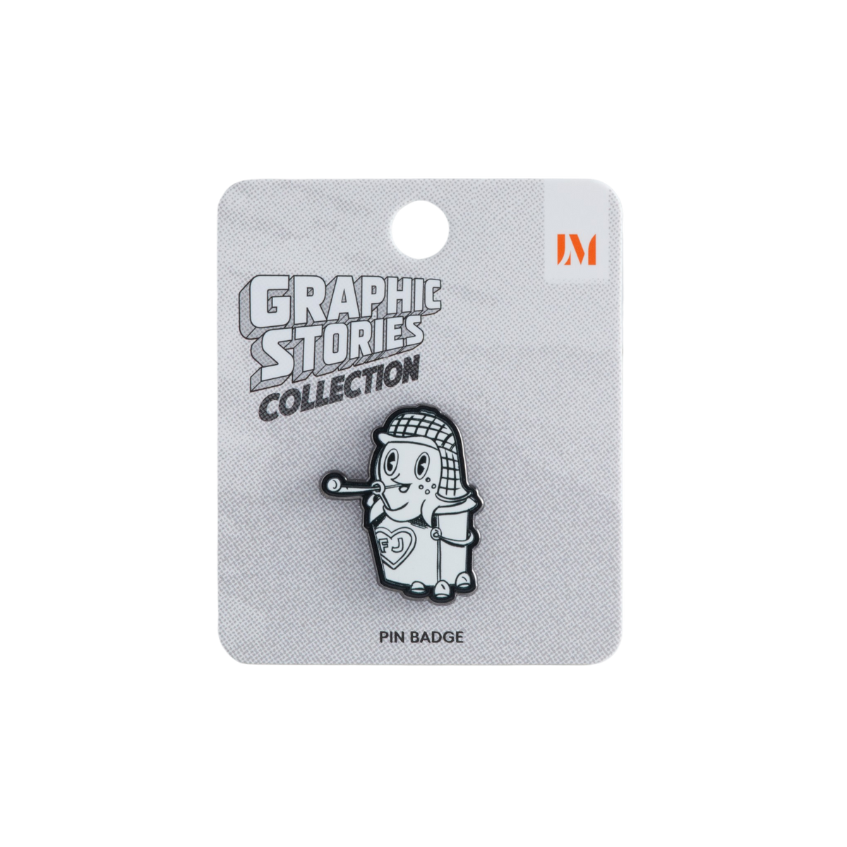 An enamel pin badge of Raul the Lowrider, an astronaut character from the Lowriders in Space Collection, by Raul the Third.