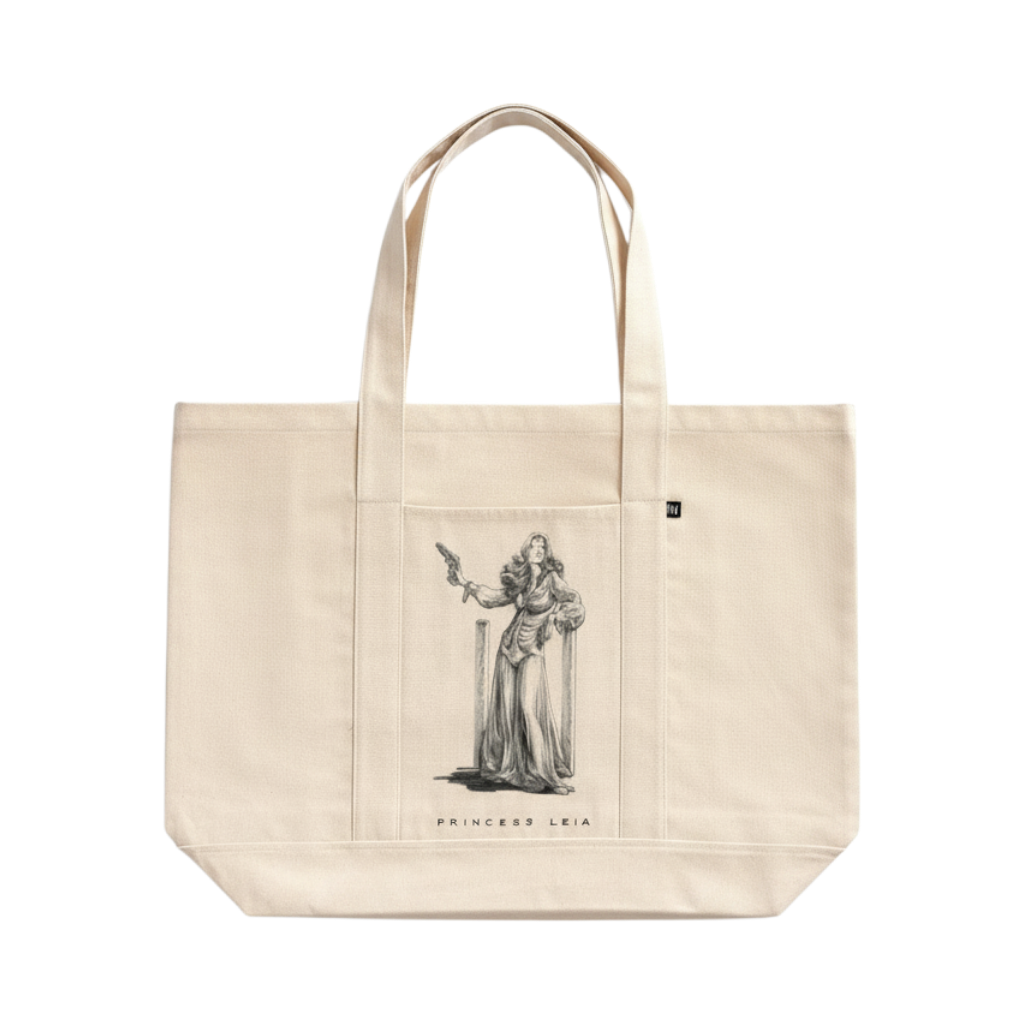 Princess Leia Concept Drawing Canvas Market Tote