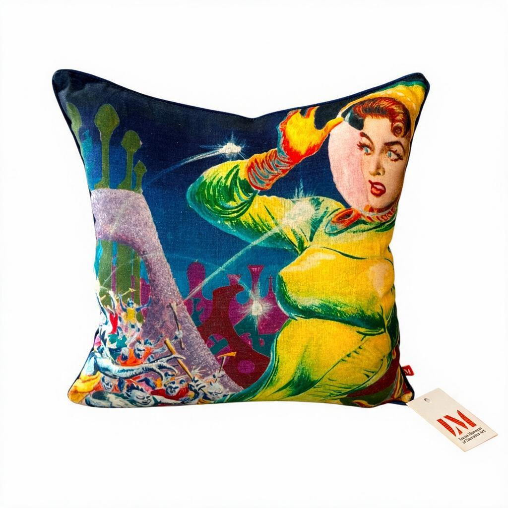 Freas Alternate Universe Linen Cushion Cover