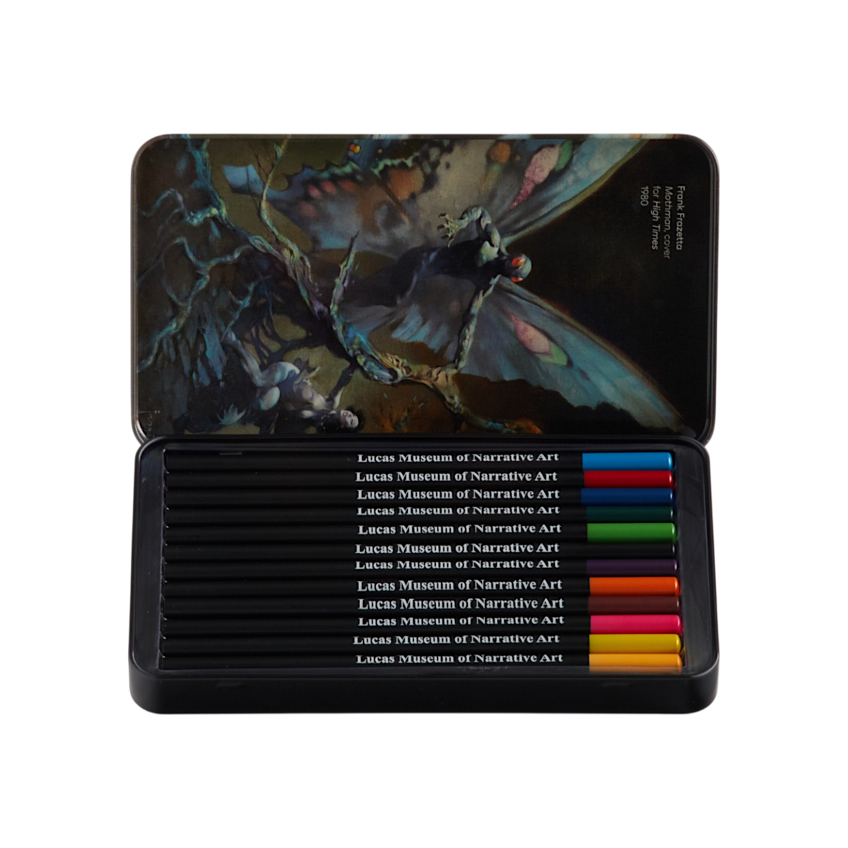 Frazetta Mothman Color Pencil Tin