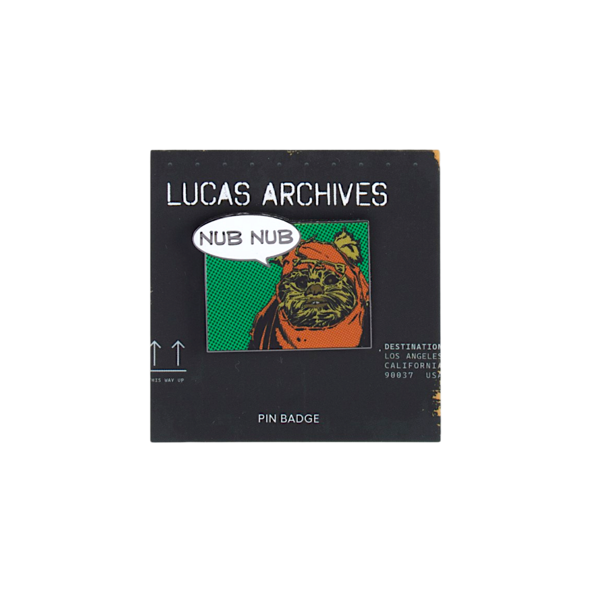 Ewok Nub Nub Comic Cutout Pin
