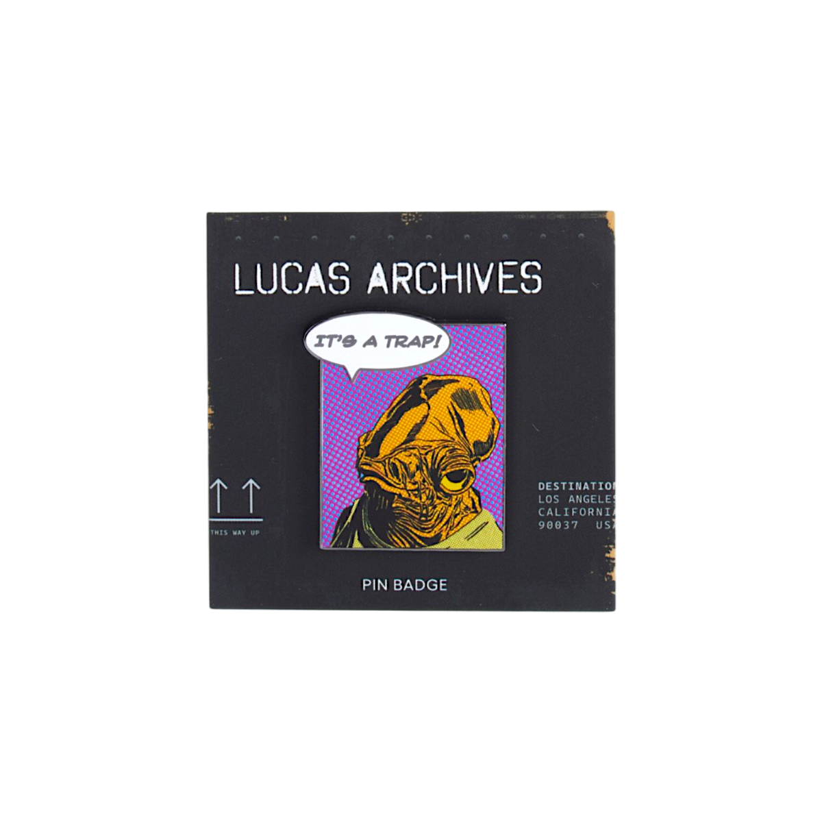 Admiral Ackbar It's a Trap Comic Cutout Pin