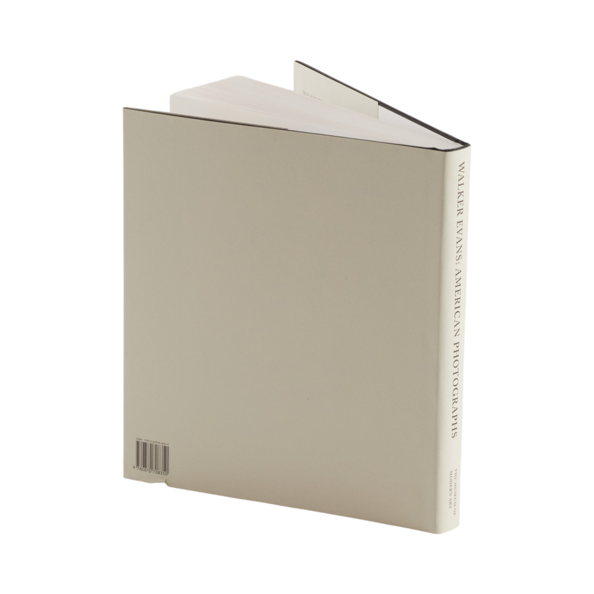 A hardcover art book titled 'Waleke Evans: American Photographs' shown at a three-quarter angle on a clean white background.